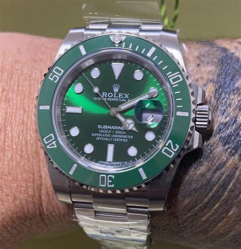 rolex submariner verde hulk anno 2009 serie m
